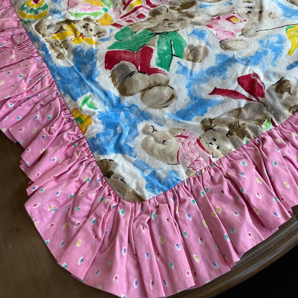 90’s & Custom Made! Teddy Bears Sham w/Reversible Comforter and Pillows*